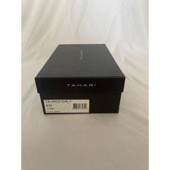 NEW Tahari  Women's  Mid Heels Velvet Black  Round Toe Size 8 M - Picture 10 of 14